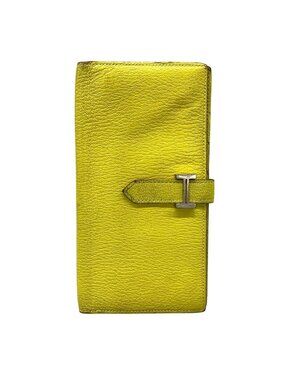 Hermes Wallet Bearn Soufflet Lime
